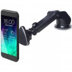 Wholesale Premium Magnetic Tri Design Long Windshield and Dashboard Car Mount Holder for Phone M015 (Black)